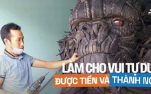 Gặp chủ nhân King Kong làm từ lốp xe đang gây bão MXH: 'Có lúc tự ngồi cắt lốp thấy rảnh thiệt'