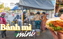 Xe bánh mì của 6 anh chị em nổi tiếng khắp Cần Thơ nhờ sáng tạo ra ổ bánh đặc biệt siêu mini và có sữa đặc