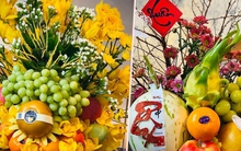 Những mâm quả cúng rằm tháng Giêng đắt đỏ