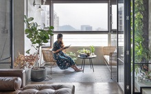 Căn hộ mang phong cách Retro với những điểm nhấn nghệ thuật từ cây xanh