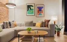 Căn hộ rộng 40m² thiết kế bằng gạch nung đầy cá tính