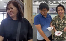 Bắt gặp mẹ Vương Phạm xắn tay áo thu dọn bát đĩa, cách xưng hô với Khoa Pug làm dân tình không biết ai mới là chủ quán lẩu 23 tỷ