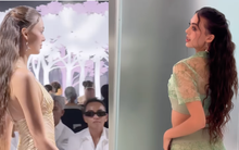 Vợ mẫu Tây của thủ môn quốc dân Bùi Tiến Dũng trở lại sàn catwalk sau khi sinh con: Nhan sắc mặn mà, vóc dáng nuột nà