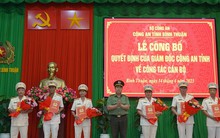 Công an Bình Thuận điều động, bổ nhiệm nhiều cán bộ chủ chốt