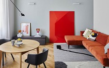 Căn hộ nhỏ có thiết kế táo bạo với không gian ngập tràn màu sắc