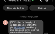 Cảnh giác với tin nhắn đăng ký quảng cáo, cho vay lãi suất hấp dẫn