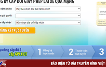 Trên 50% hồ sơ cấp đổi giấy phép lái xe được thực hiện trực tuyến