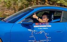 Cường Đô La lái Porsche 911 GT3 đến Bangkok: Chạy tay lái nghịch trên 100km/h, hoàn thành chặng 700km khủng nhất chuyến đi, có cảnh sát dẫn đoàn