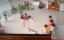 Đình chỉ công tác cô giáo tát bé trai 2 tuổi 31 cái trong bữa ăn trưa