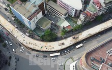 Cầu vượt chữ C Chùa Bộc dỡ rào, tổ chức giao thông để chuẩn bị thông xe