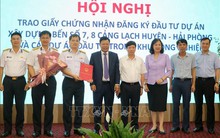 Hải Phòng trao giấy chứng nhận đầu tư cho nhiều dự án