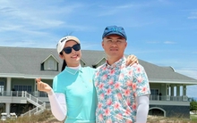 Hoa hậu Ngọc Hân hiếm hoi cho chồng kém tuổi 'lên sóng'