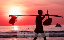 Ngắm bình minh đẹp nao lòng ở bãi biển Cửa Lò