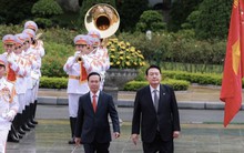 Chủ tịch nước Võ Văn Thưởng chủ trì lễ đón Tổng thống Hàn Quốc Yoon Suk Yeo