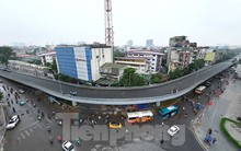 Diện mạo cầu vượt chữ C Chùa Bộc trước ngày thông xe