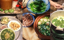 Cơm mùa hè có cà bung, canh cua đun bằng bếp củi: Đạm bạc vẫn mê hoặc giới trẻ