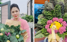 Đã mắt ngắm những bó 'hoa' lạ được cắm từ rau củ vườn nhà của mẹ đảm Quảng Ninh