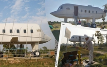 Dốc hết tiền tiết kiệm sau 30 năm, người đàn ông 43 tuổi chi tiền tỷ để làm ngôi nhà hình máy bay độc đáo có 1-0-2