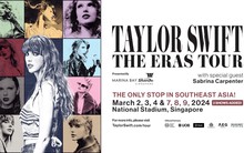 Singapore là điểm dừng chân duy nhất tại ĐNA của Taylor Swift|The Eras Tour trong năm 2024, đặc quyền mua vé sớm cho chủ thẻ ngân hàng UOB
