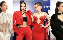 Thảm đỏ chung kết The Face Vietnam: Kỳ Duyên - Minh Triệu nổi bật, đọ sắc với Khánh Vân và dàn người đẹp
