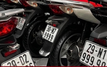 Ngày đầu định danh biển số: Honda SH biển số đẹp rớt giá trăm triệu đồng
