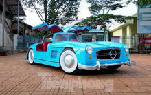 Nhóm bạn trẻ Đắk Lắk tự tay chế xe cổ Mercedes-Benz 300 SL