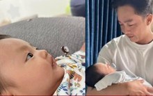 Đàm Thu Trang khoe ảnh cận mặt quý tử, Cường Đô la khen 'đẹp trai nhất nhà'