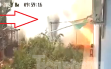 Hình ảnh camera ghi lại vụ nổ kinh hoàng khiến một người cháy đen