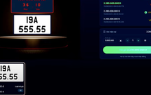 Biển số "VIP" 19A-555.55  được chốt giá 2,69 tỉ đồng