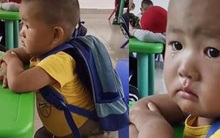 Ngày đầu tiên đi học, cậu bé rưng rưng nước mắt, lại còn có "mưu đồ" khiến bố mẹ không thể nhịn cười
