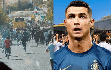 Ronaldo được chào đón đặc biệt khi đến Iran thi đấu: Hàng trăm fan đuổi theo xe bus, vây kín khách sạn