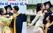 Nam sinh gây sốt khi bồng cả vợ và con gái trong lễ tốt nghiệp, biết câu chuyện đằng sau càng ngưỡng mộ