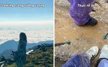 Khung cảnh trái ngược giữa tưởng tượng và thực tế khi đi trekking khiến nhiều người "dở khóc dở cười"