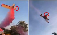 Máy bay biểu diễn tạo bất ngờ trong bữa tiệc, không may gặp tai nạn thương tâm