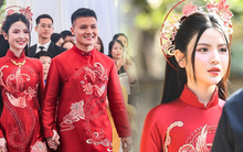 Chu Thanh Huyền vẫn chọn kiểu tóc xõa cho đám hỏi, diện 2 mẫu áo dài có ý nghĩa ấn tượng