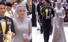 Tiệc Hoàng gia hậu đám cưới Hoàng tử Brunei: Nàng dâu mới đẹp lộng lẫy trong chiếc váy thu hút mọi ánh nhìn
