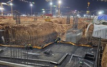 Thi công xuyên đêm trên đại công trường sân bay Long Thành