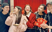 Họp mặt cùng hội bạn Vbiz, "chị đẹp" Quỳnh Nga và tình tin đồn có động thái gây chú ý