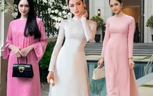 Hương Giang diện áo dài Tết: Hết xách túi vài trăm triệu lại diện cao gót siêu khủng