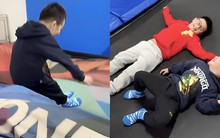 Trò chơi vận động khiến 2 con trai của Đinh Ngọc Diệp mê mệt, biết lợi ích mẹ nào cũng muốn cho con chơi thử