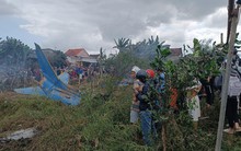 Máy bay quân sự rơi ở Quảng Nam gây tiếng nổ lớn