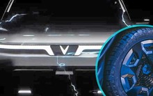 Bán tải VinFast để lộ chi tiết mới trước giờ ra mắt: Lốp đa địa hình, mâm ngang cỡ bản lớn nhất của F-150