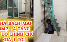Căn nhà 5m2 xây 4 tầng được rao bán 1 tỷ đồng ở Hà Nội