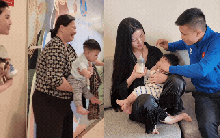 Vợ Quang Hải nhận mưa lời khen vì hành động lễ phép trên SVĐ, dáng vẻ chăm con hút luôn 5 triệu view