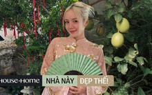 Về nhà ăn Tết, Phương Ly ''flex'' khu vườn ngập tràn hoa trái của bố mẹ: Chẳng cần ra chợ vẫn có quả để ăn