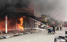Cháy lớn tại siêu thị điện máy ở Hải Phòng