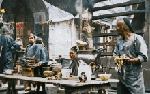 Ảnh màu cực hiếm ghi lại sức hấp dẫn độc đáo của hàng quán ven đường cuối thời nhà Thanh