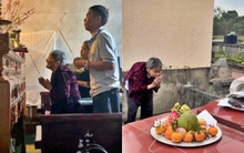 Xúc động lời nói của cụ bà 103 tuổi vượt hơn 300km về quê giỗ mẹ: "Con nhớ mẹ nhiều lắm, có lẽ đây là lần cuối cùng"