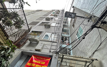 Hình ảnh mới nhất chung cư mini bị nứt cột chống đỡ khiến dân phải di dời khẩn cấp