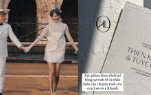 Hé lộ thiệp cưới sang xịn của sao nữ Vbiz lên xe hoa với chồng bác sĩ vào tháng 3